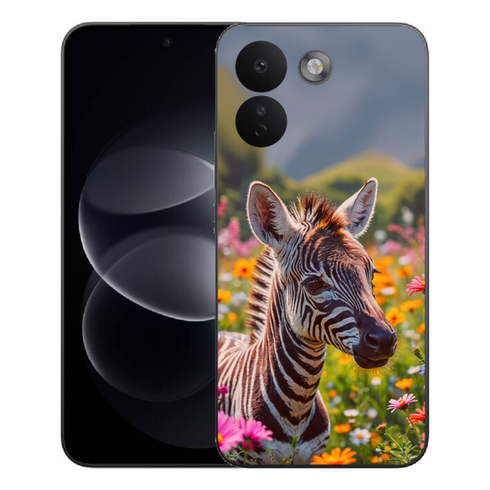 Gelový kryt mmCase na Xiaomi Redmi Note 17 Pro Max 5G - zebra na louce