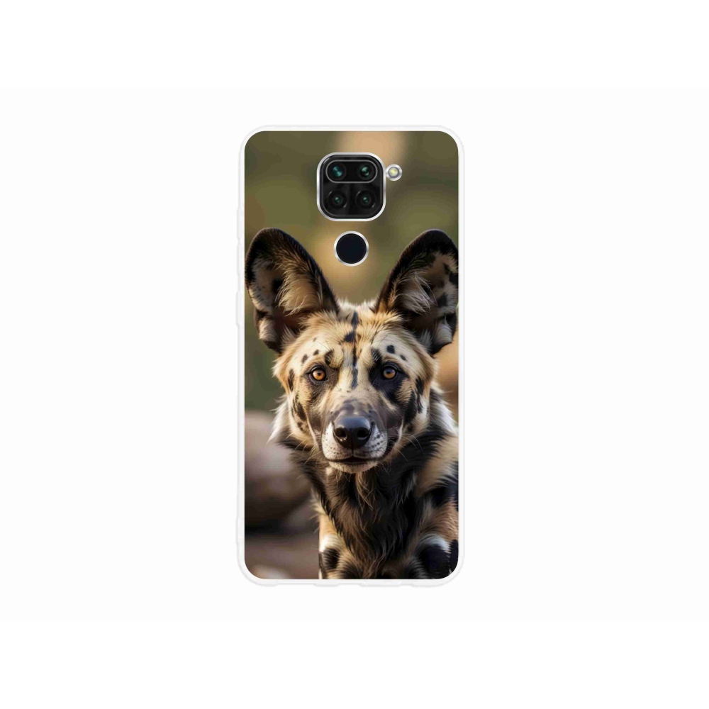 Gelový kryt mmCase na Xiaomi Redmi Note 9 - africký divoký pes