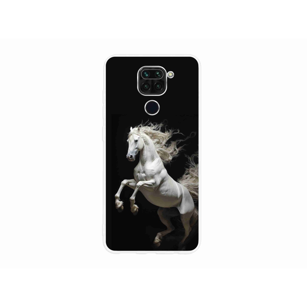 Gelový kryt mmCase na Xiaomi Redmi Note 9 - bílý kůň 4