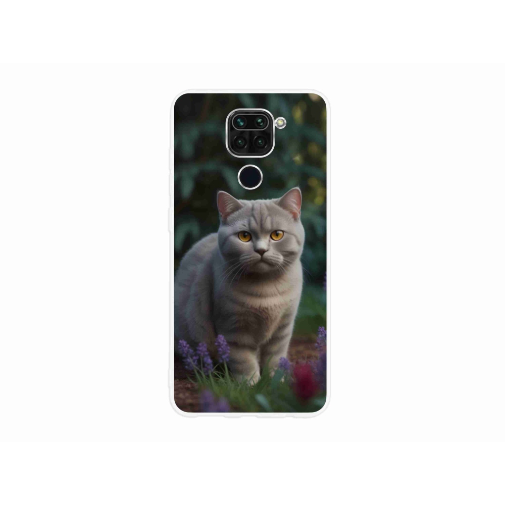 Gelový kryt mmCase na Xiaomi Redmi Note 9 - britská kočka