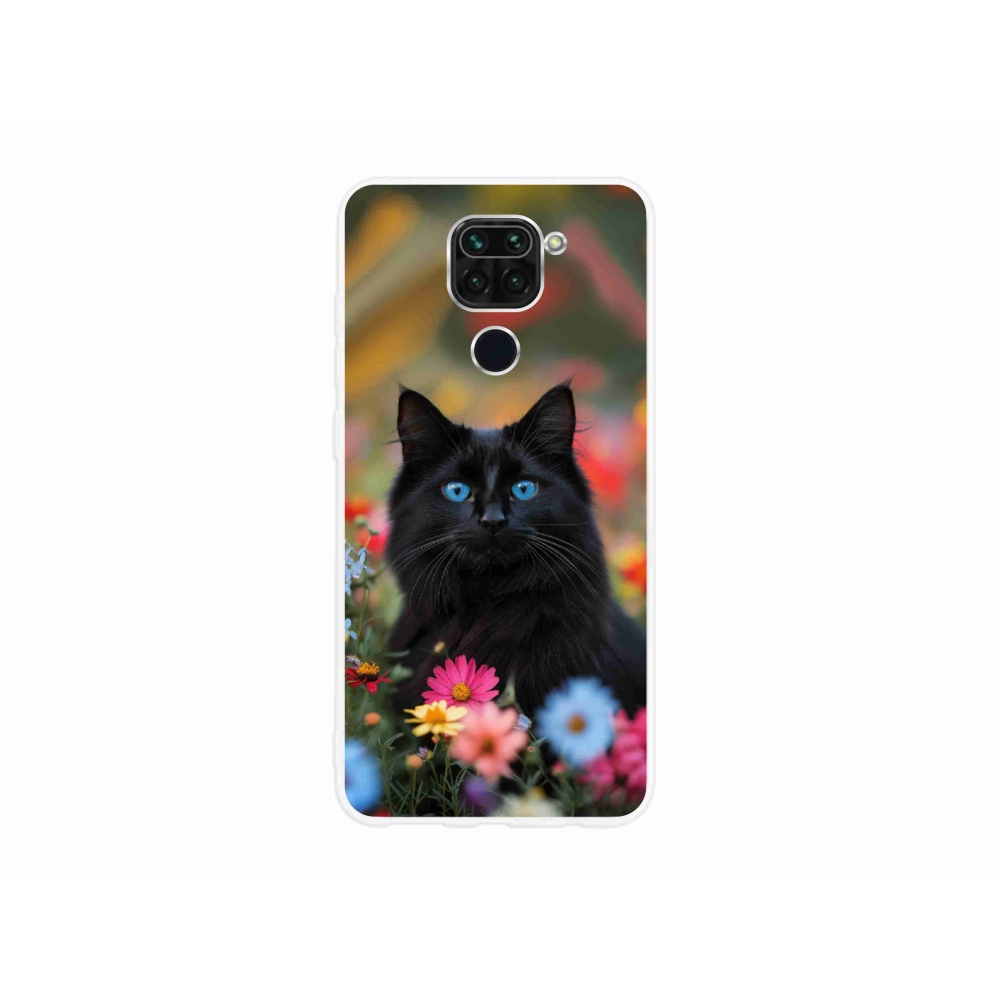 Gelový kryt mmCase na Xiaomi Redmi Note 9 - černé kotě 4