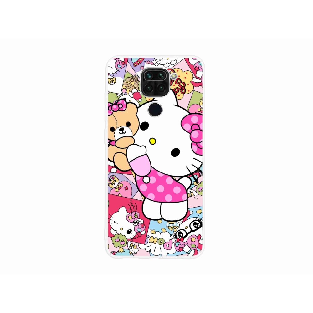 Gelový kryt mmCase na Xiaomi Redmi Note 9 - cute kitty
