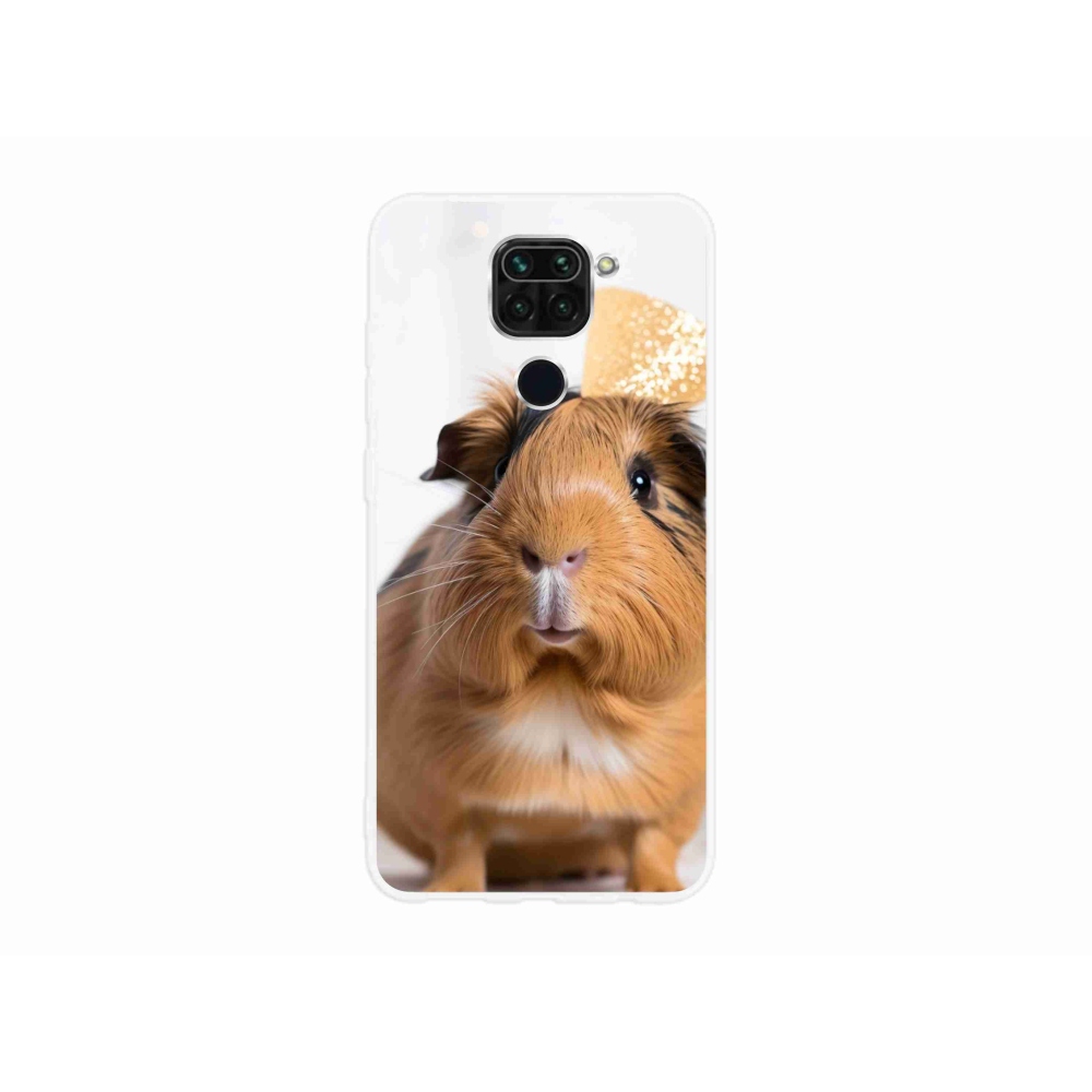 Gelový kryt mmCase na Xiaomi Redmi Note 9 - hnědé morče