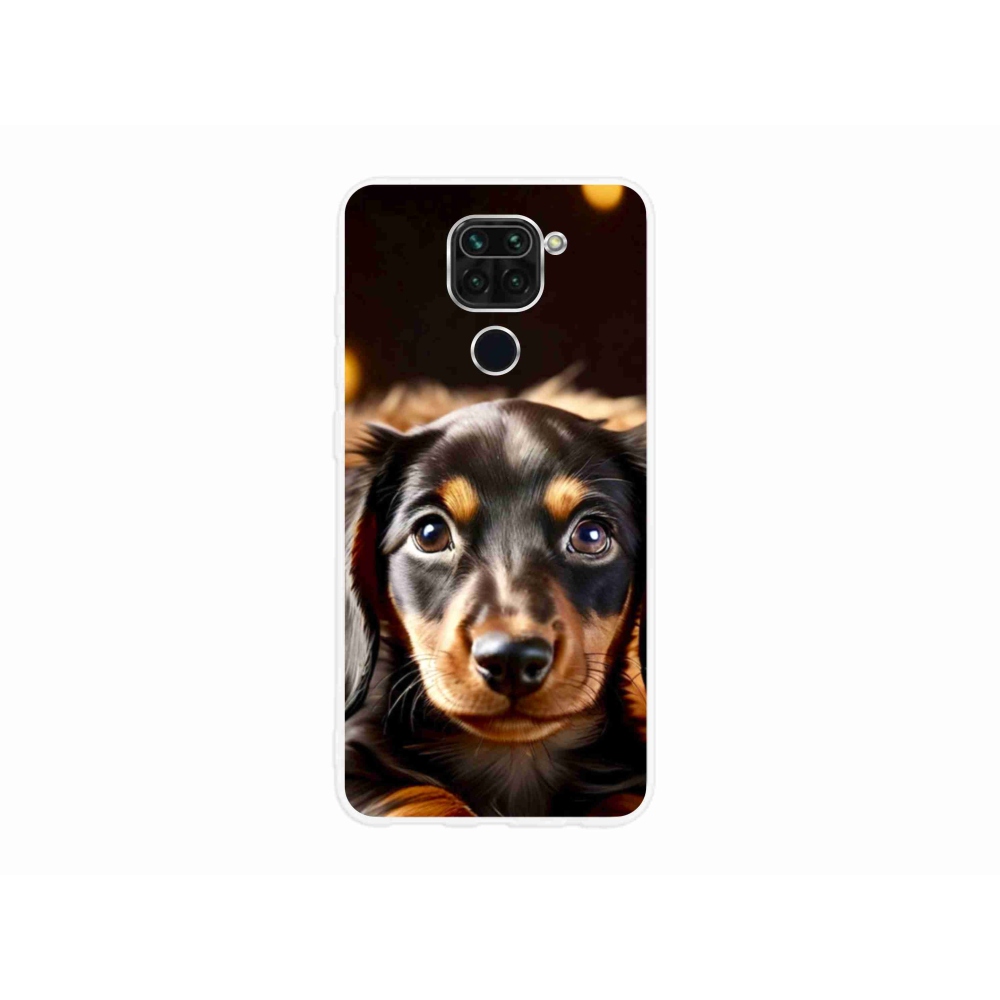 Gelový kryt mmCase na Xiaomi Redmi Note 9 - jezevčík