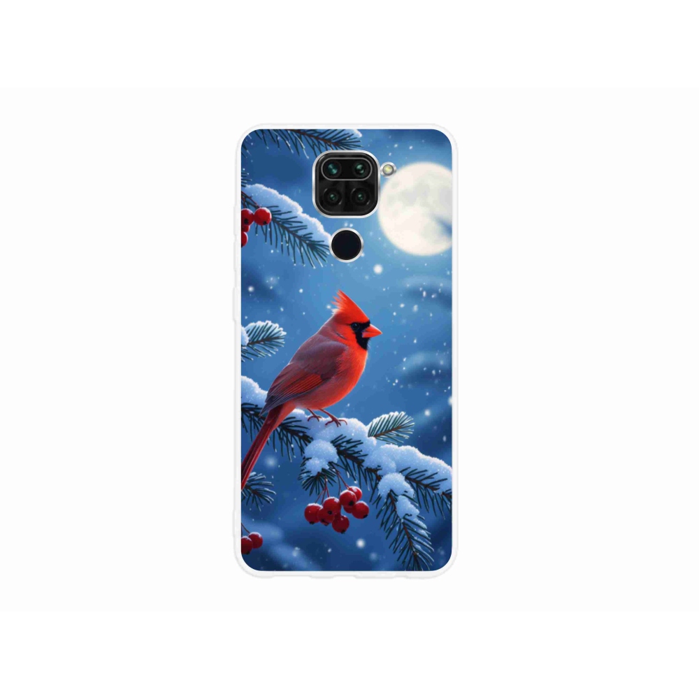 Gelový kryt mmCase na Xiaomi Redmi Note 9 - kardinál červený