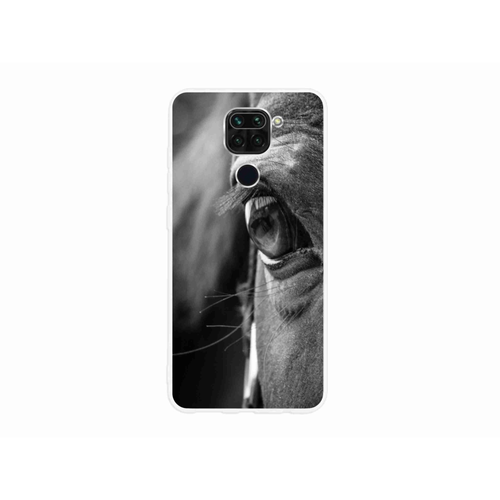 Gelový kryt mmCase na Xiaomi Redmi Note 9 - koňský pohled
