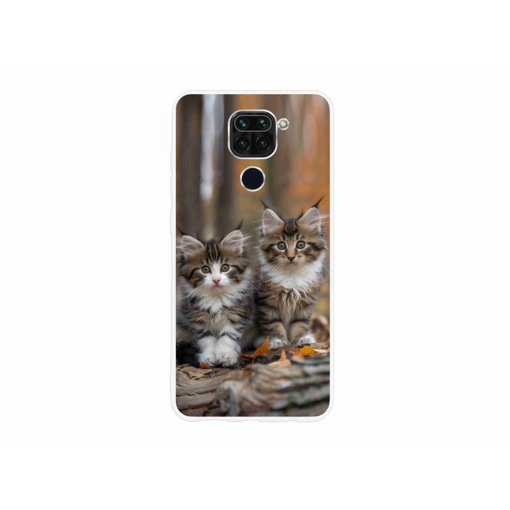 Gelový kryt mmCase na Xiaomi Redmi Note 9 - kočičí duo 3