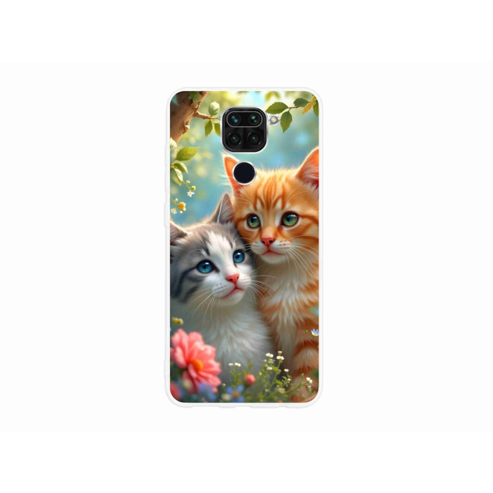Gelový kryt mmCase na Xiaomi Redmi Note 9 - kočičí láska 2