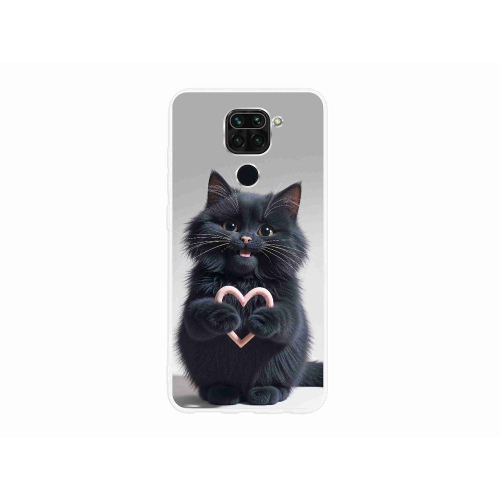 Gelový kryt mmCase na Xiaomi Redmi Note 9 - kočičí láska 3