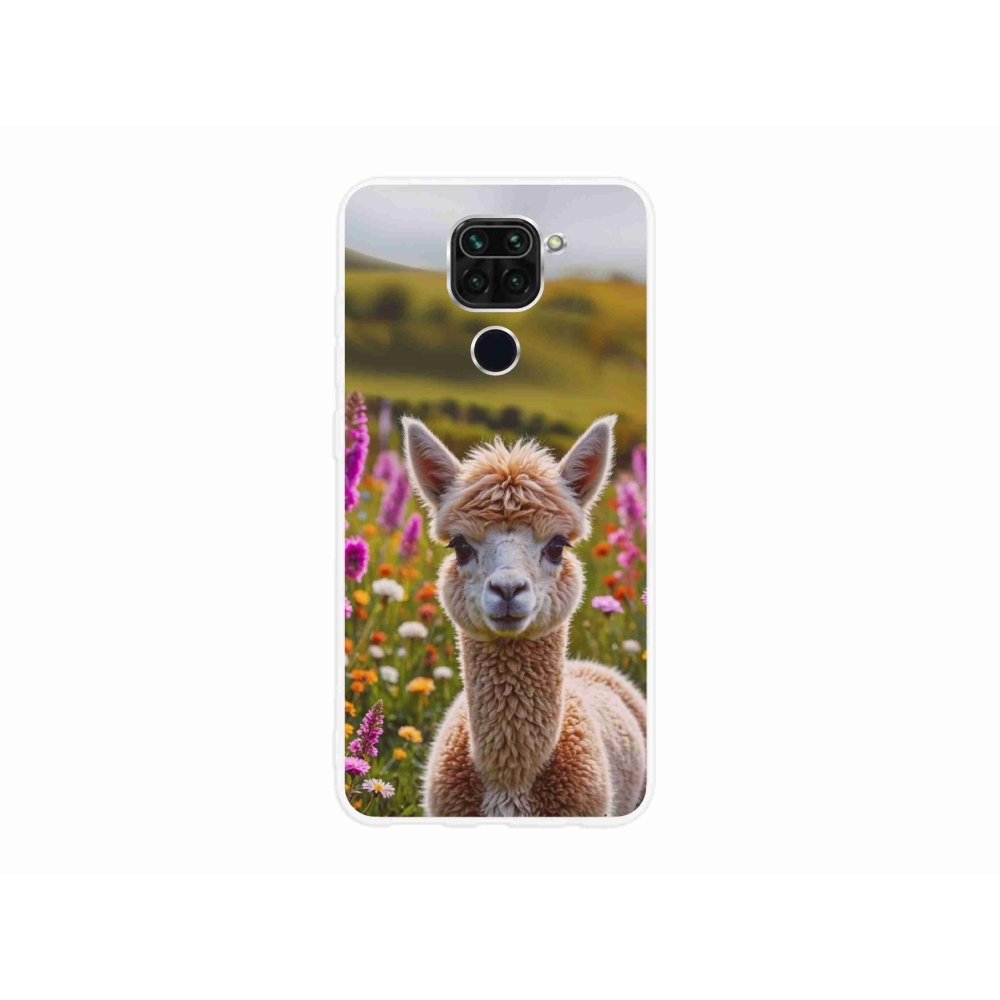 Gelový kryt mmCase na Xiaomi Redmi Note 9 - lama na louce