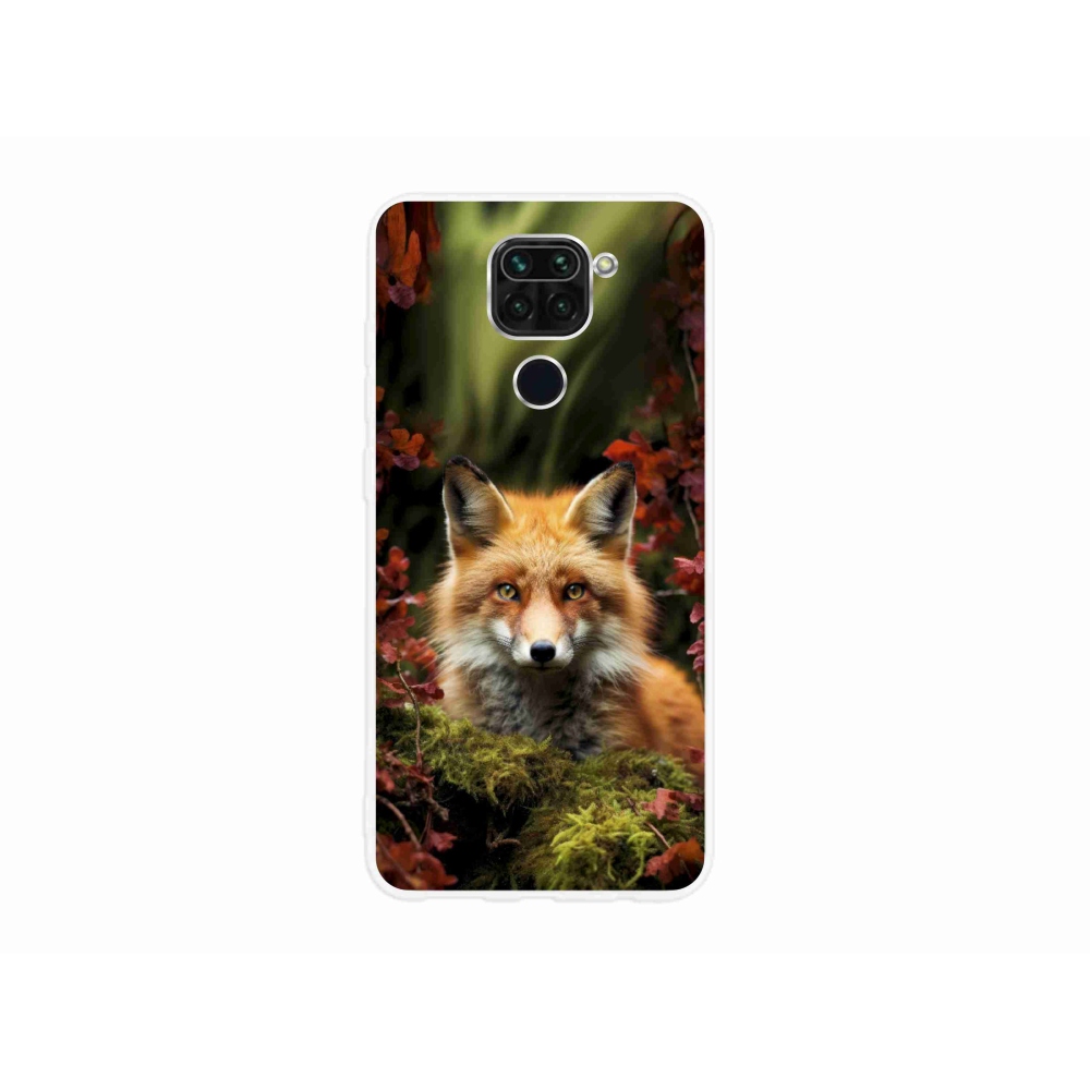 Gelový kryt mmCase na Xiaomi Redmi Note 9 - liška v lese