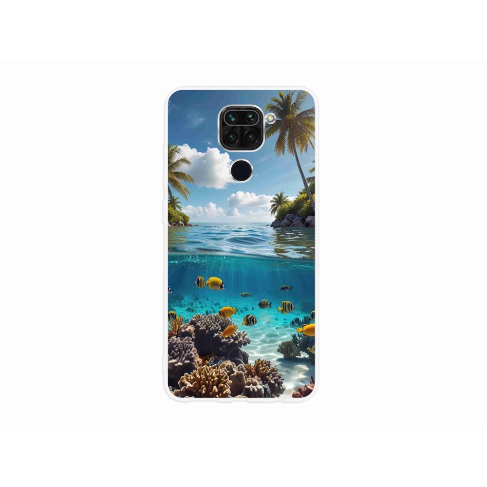 Gelový kryt mmCase na Xiaomi Redmi Note 9 - mořský svět 4