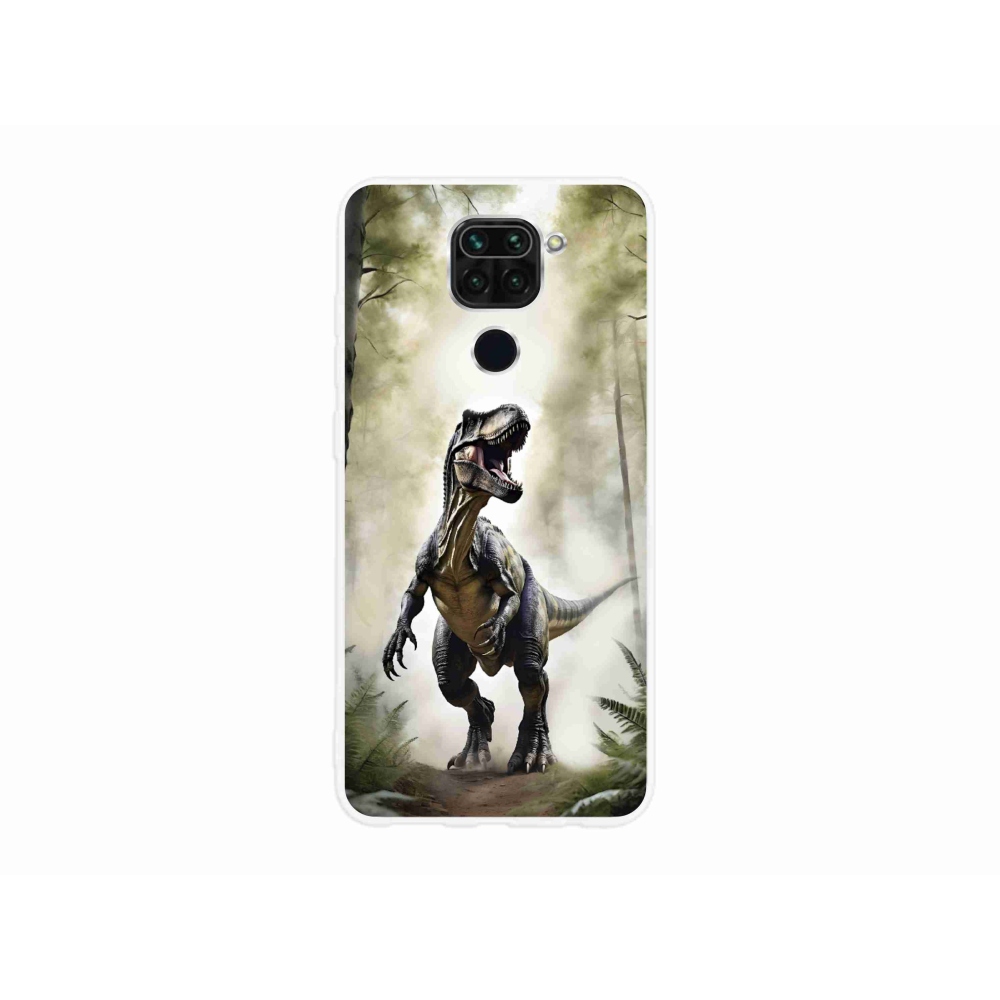 Gelový kryt mmCase na Xiaomi Redmi Note 9 - naštvaný T-Rex