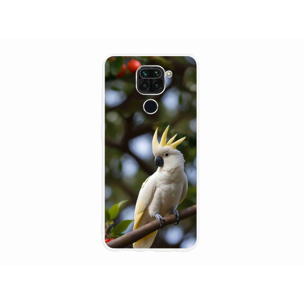Gelový kryt mmCase na Xiaomi Redmi Note 9 - papoušek kakadu 3