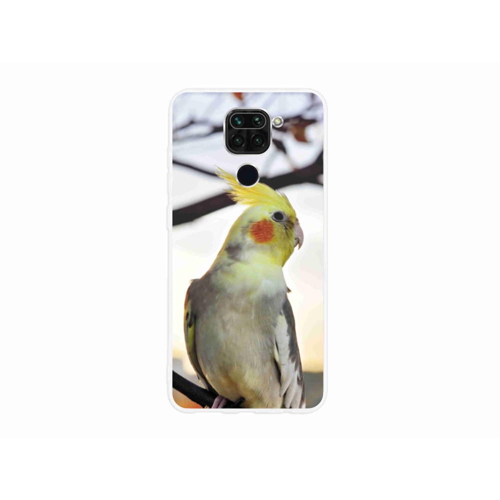 Gelový kryt mmCase na Xiaomi Redmi Note 9 - papoušek korela