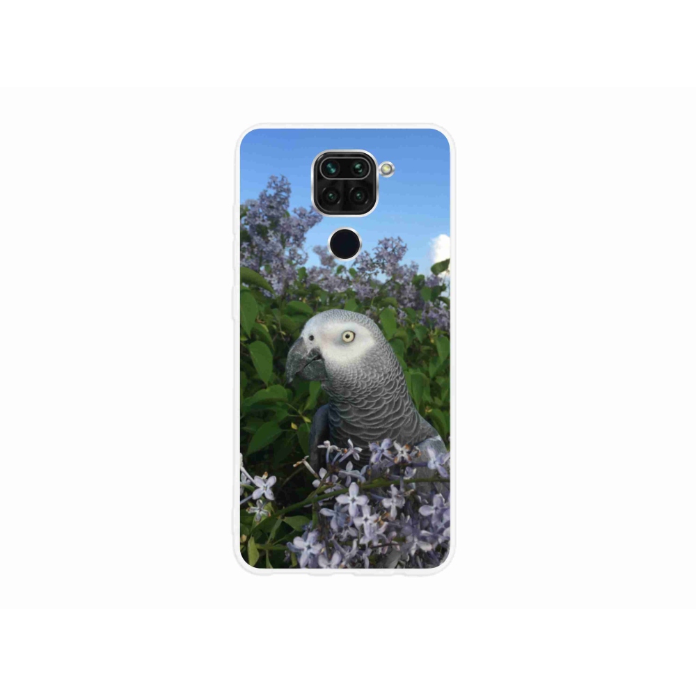 Gelový kryt mmCase na Xiaomi Redmi Note 9 - papoušek žako