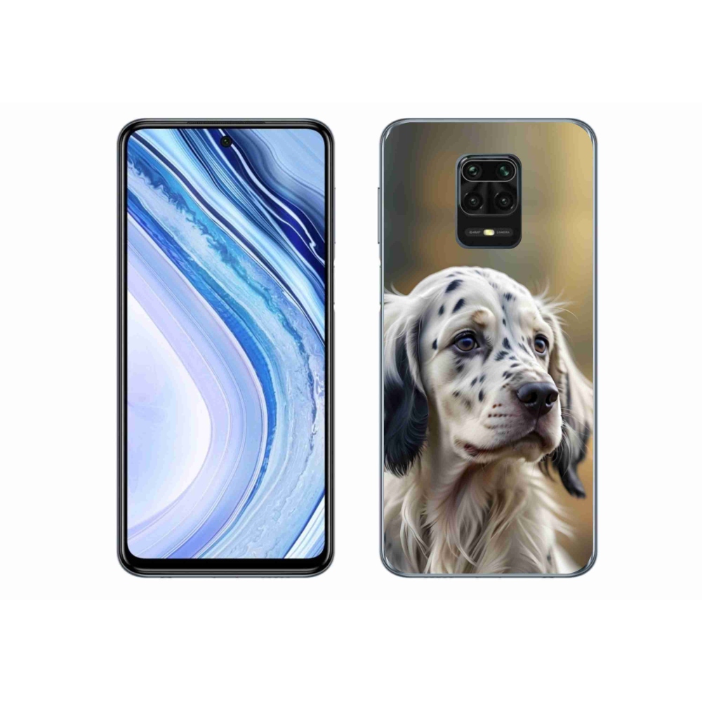 Gelový kryt mmCase na Xiaomi Redmi Note 9 Pro - anglický setr