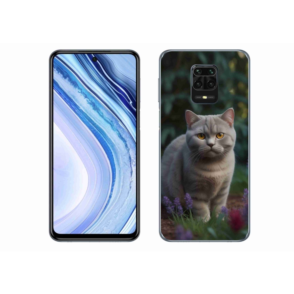 Gelový kryt mmCase na Xiaomi Redmi Note 9 Pro - britská kočka