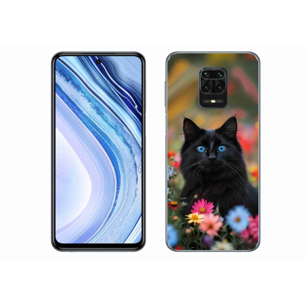 Gelový kryt mmCase na Xiaomi Redmi Note 9 Pro - černé kotě 4