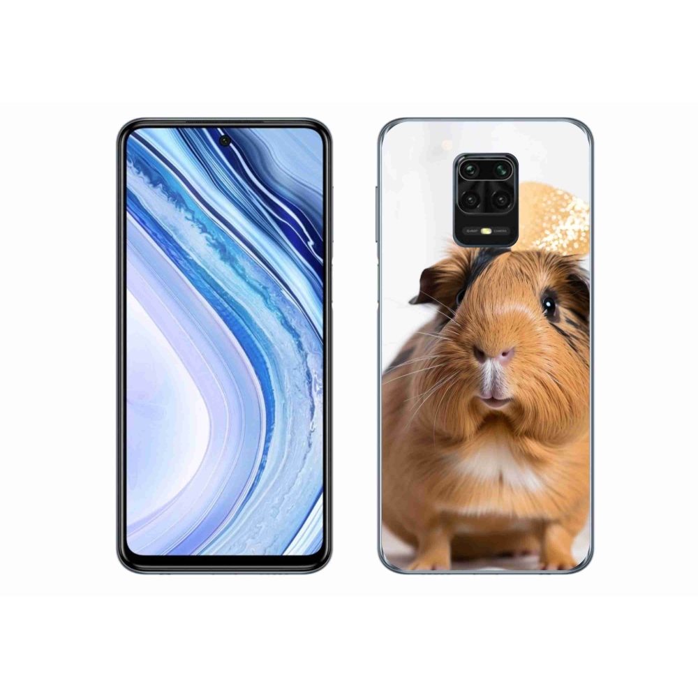 Gelový kryt mmCase na Xiaomi Redmi Note 9 Pro - hnědé morče