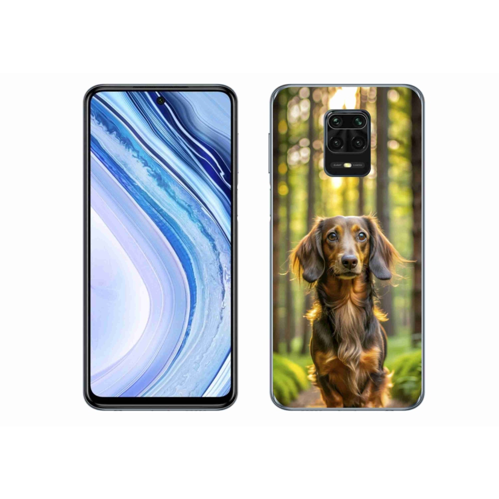 Gelový kryt mmCase na Xiaomi Redmi Note 9 Pro - jezevčík 4