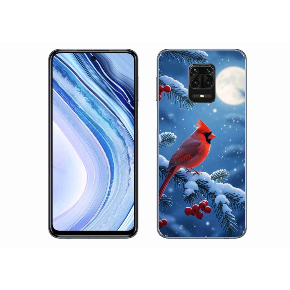 Gelový kryt mmCase na Xiaomi Redmi Note 9 Pro - kardinál červený