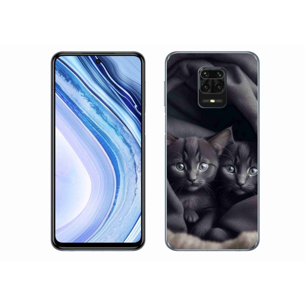 Gelový kryt mmCase na Xiaomi Redmi Note 9 Pro - kočičí duo