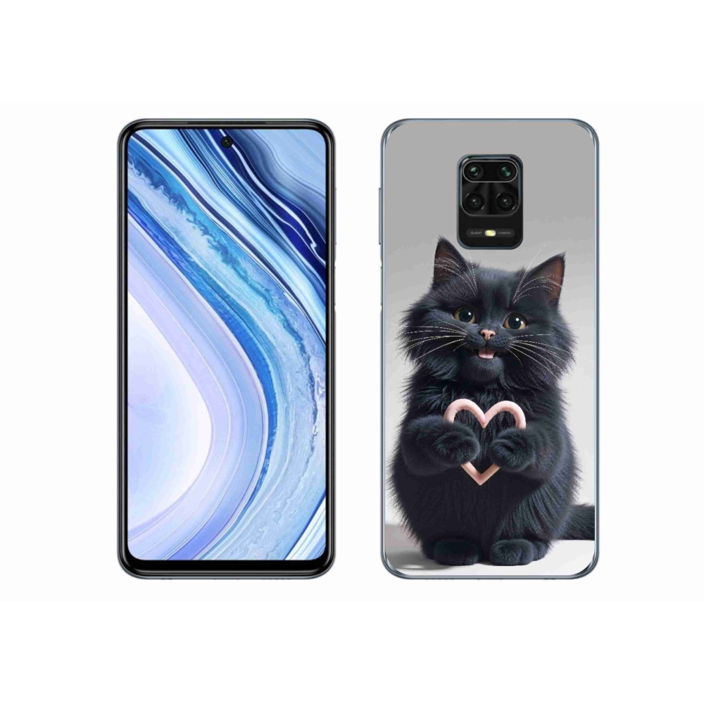 Gelový kryt mmCase na Xiaomi Redmi Note 9 Pro - kočičí láska 3