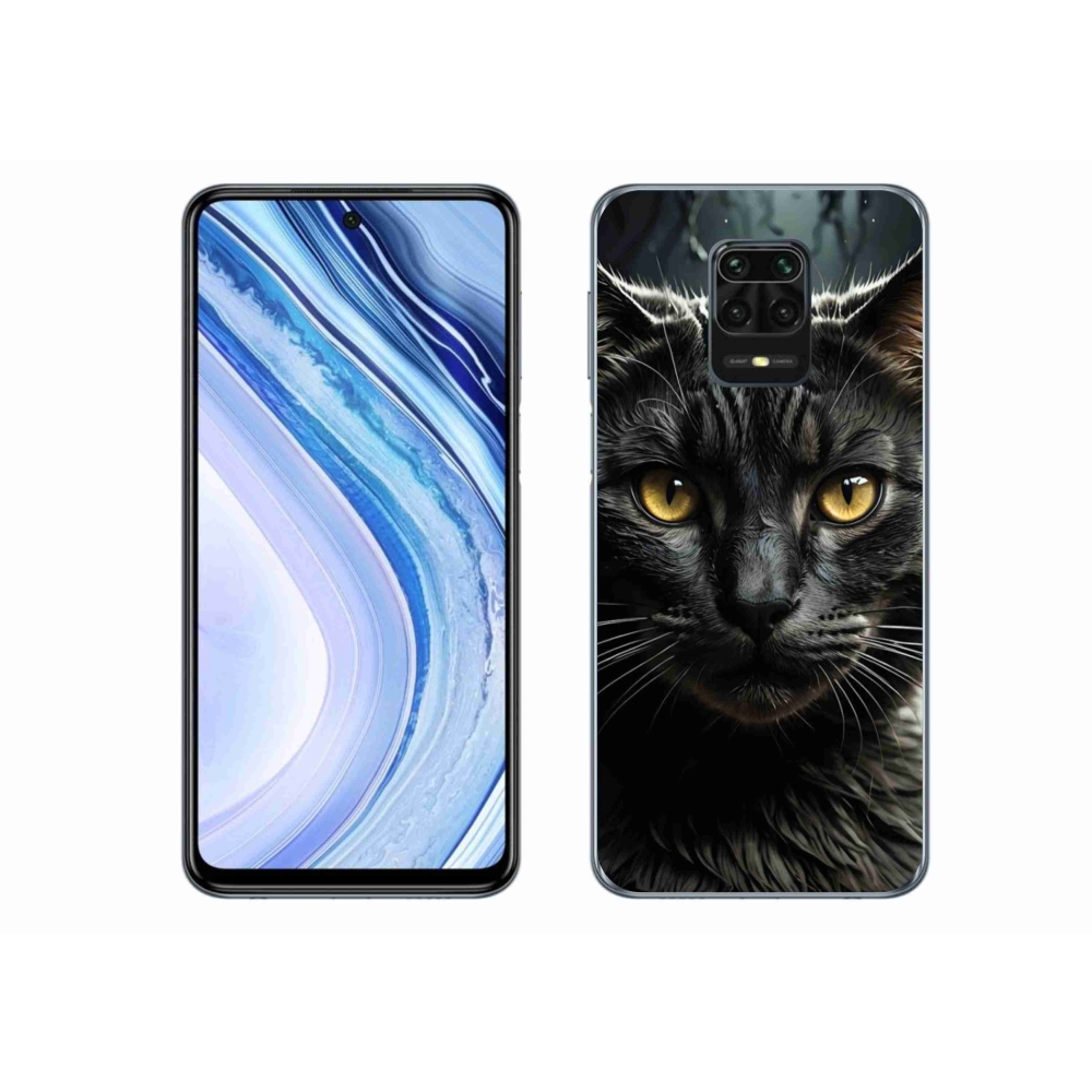 Gelový kryt mmCase na Xiaomi Redmi Note 9 Pro - kočičí pohled 3