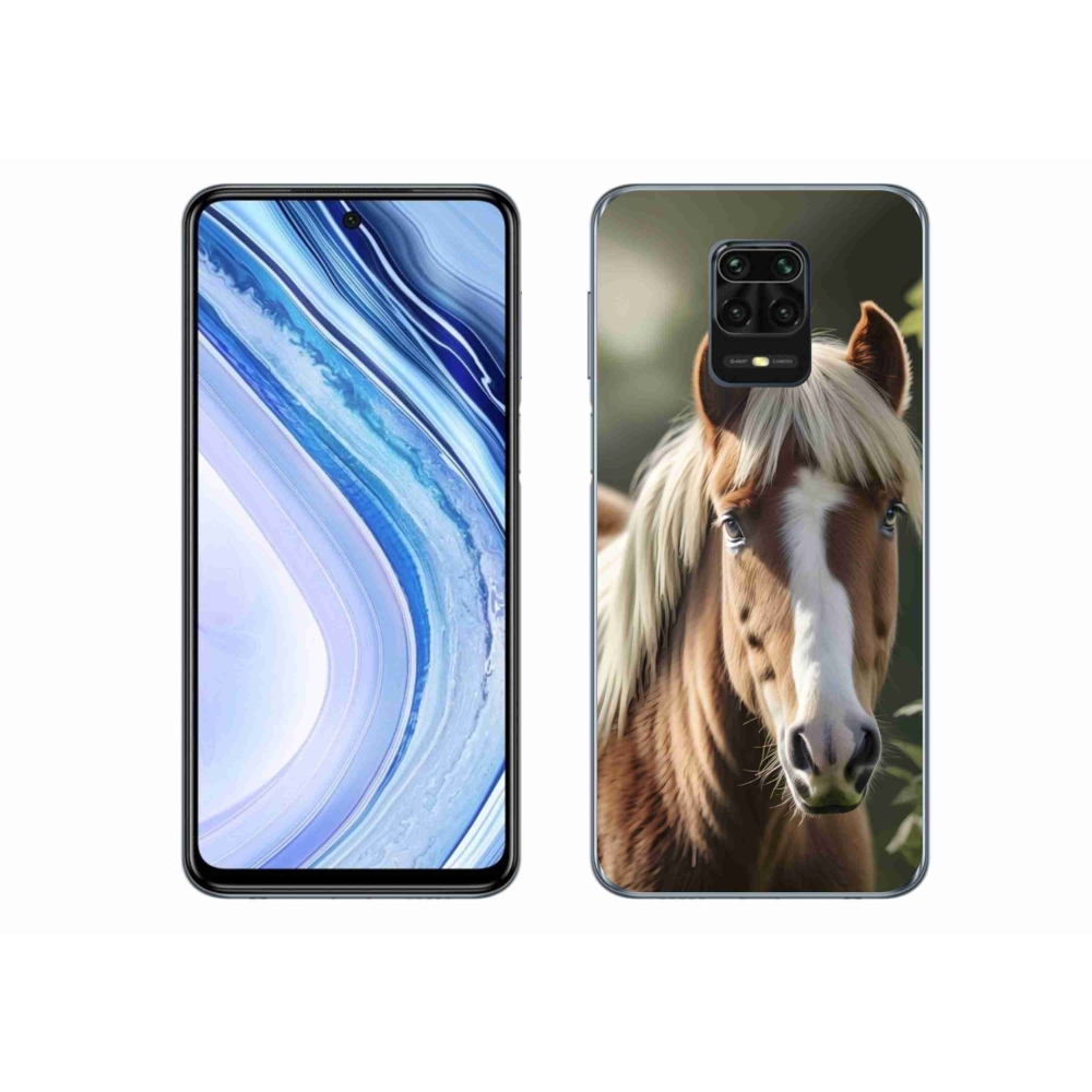 Gelový kryt mmCase na Xiaomi Redmi Note 9 Pro - kůň se světlou hřívou
