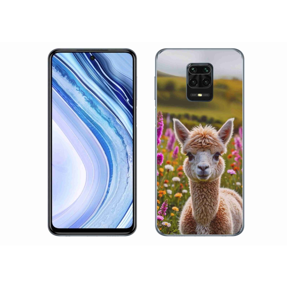 Gelový kryt mmCase na Xiaomi Redmi Note 9 Pro - lama na louce