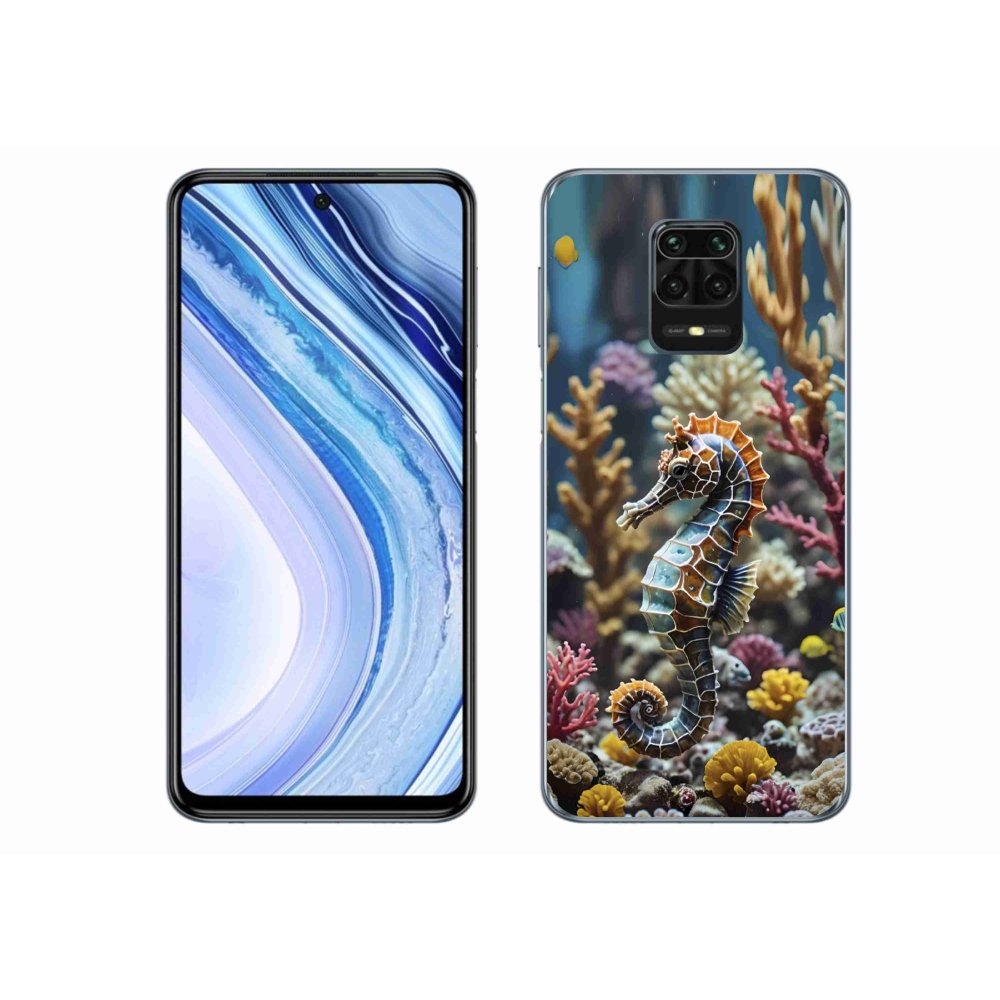 Gelový kryt mmCase na Xiaomi Redmi Note 9 Pro - mořský koník 2