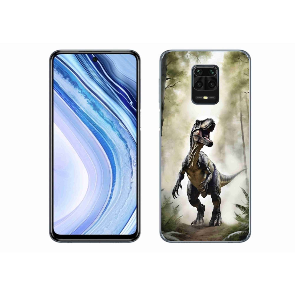 Gelový kryt mmCase na Xiaomi Redmi Note 9 Pro - naštvaný T-Rex