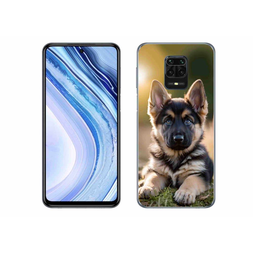 Gelový kryt mmCase na Xiaomi Redmi Note 9 Pro - německý ovčák v přírodě