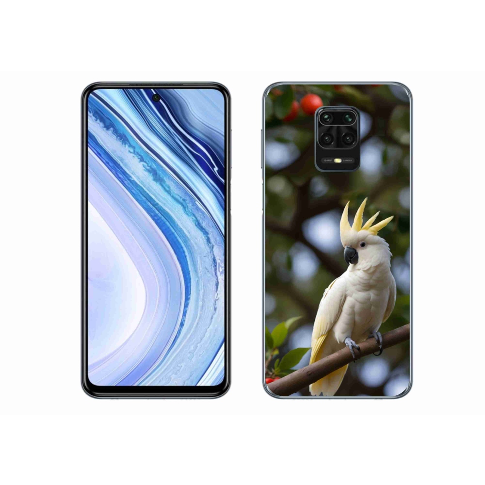 Gelový kryt mmCase na Xiaomi Redmi Note 9 Pro - papoušek kakadu 3