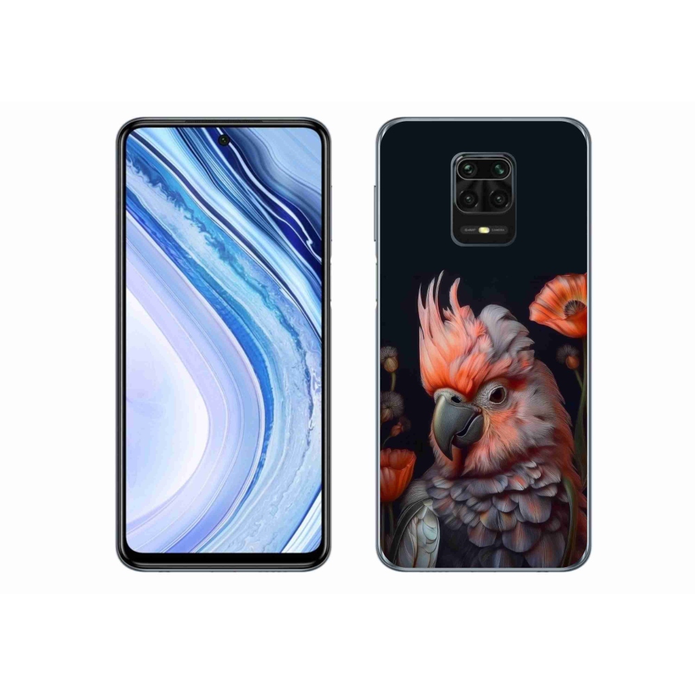 Gelový kryt mmCase na Xiaomi Redmi Note 9 Pro - papoušek kakadu v barvách