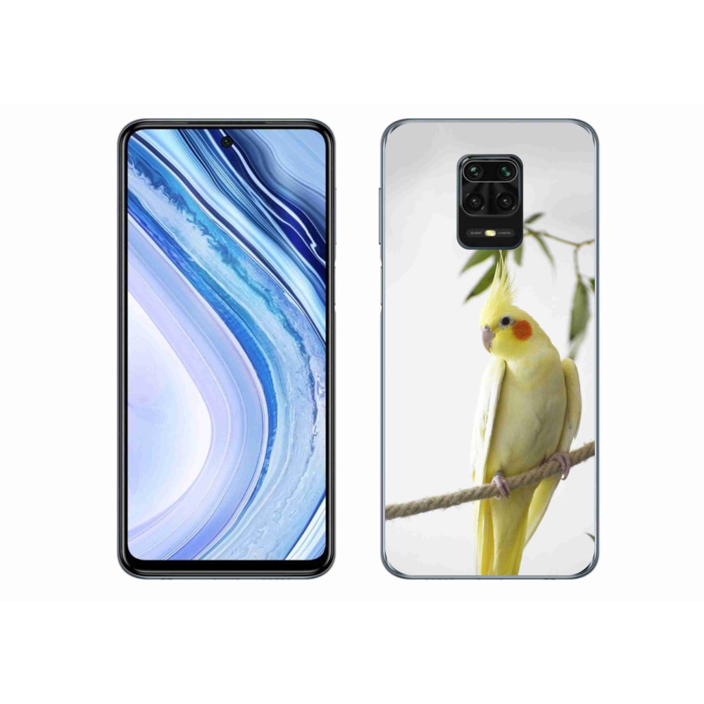 Gelový kryt mmCase na Xiaomi Redmi Note 9 Pro - papoušek korela chocholatá
