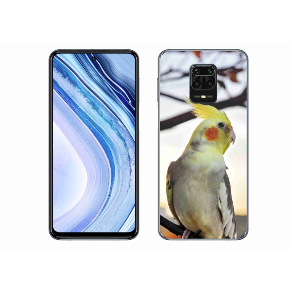 Gelový kryt mmCase na Xiaomi Redmi Note 9 Pro - papoušek korela