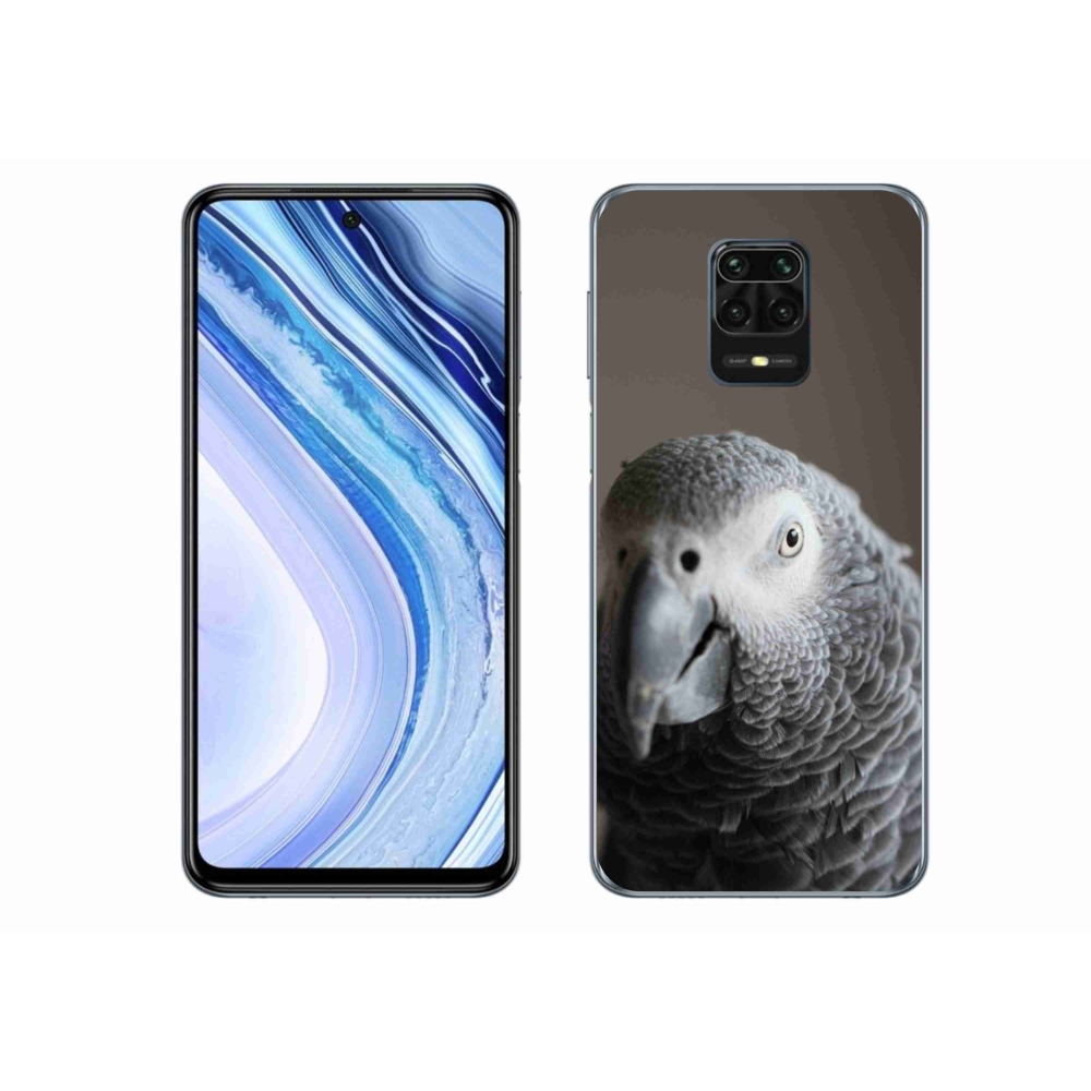 Gelový kryt mmCase na Xiaomi Redmi Note 9 Pro - papoušek žako 2