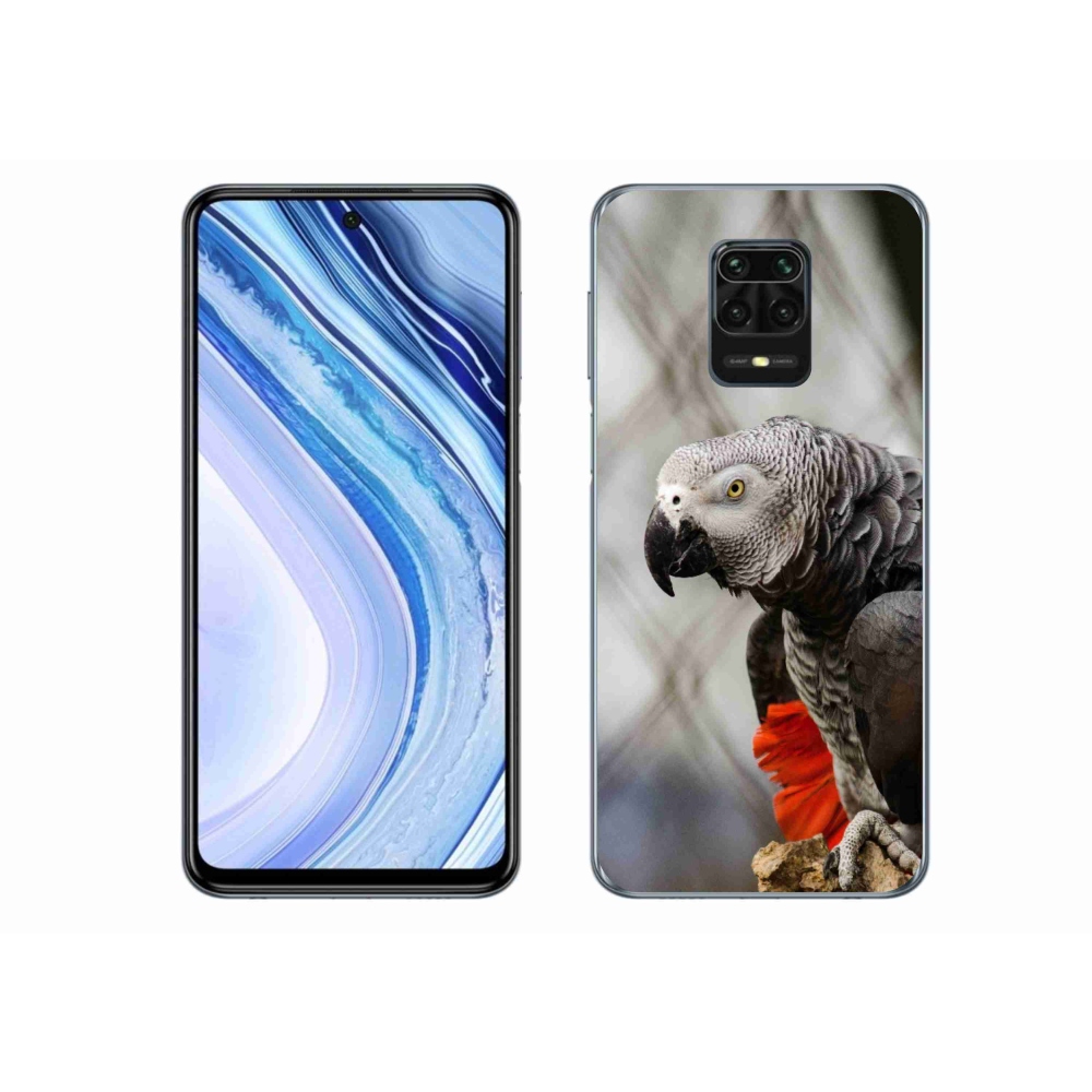 Gelový kryt mmCase na Xiaomi Redmi Note 9 Pro - papoušek žako 3