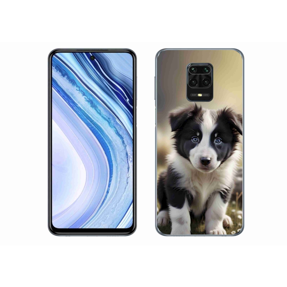 Gelový kryt mmCase na Xiaomi Redmi Note 9 Pro - roztomilá border kolie