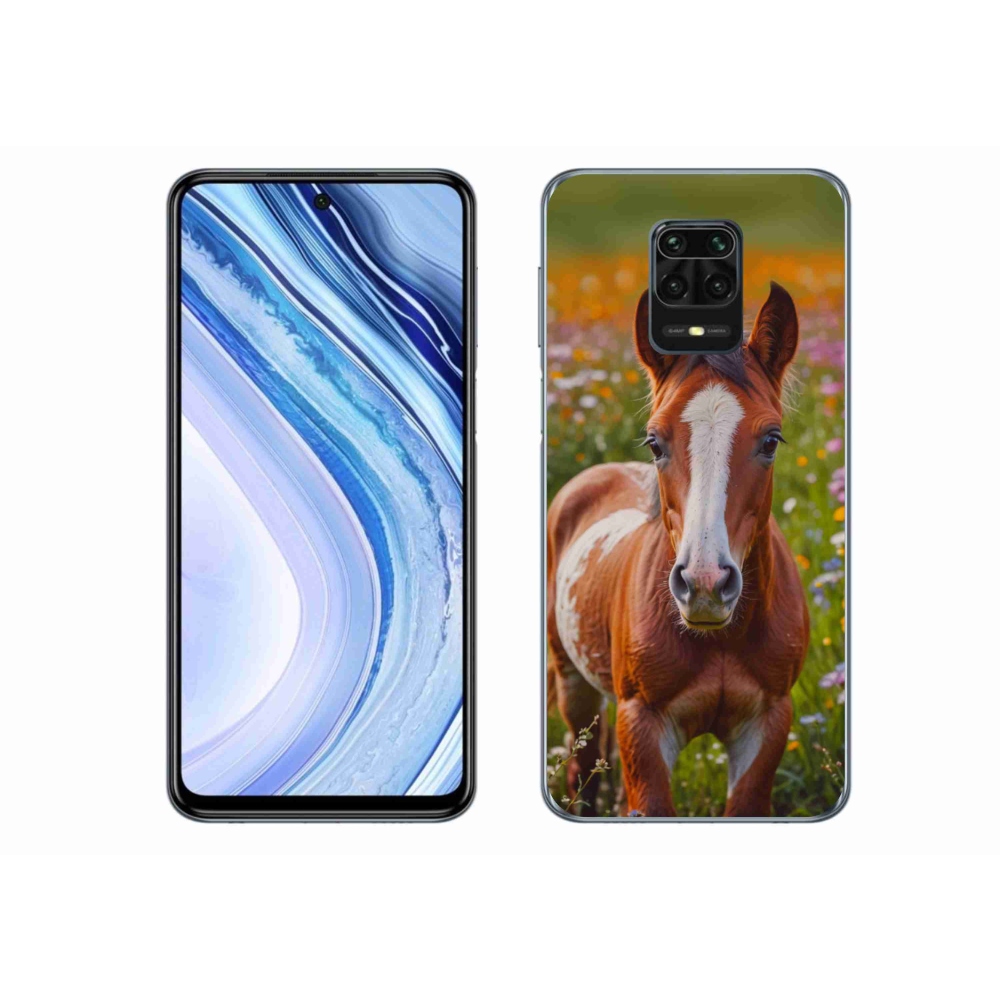 Gelový kryt mmCase na Xiaomi Redmi Note 9 Pro - roztomilé hříbě
