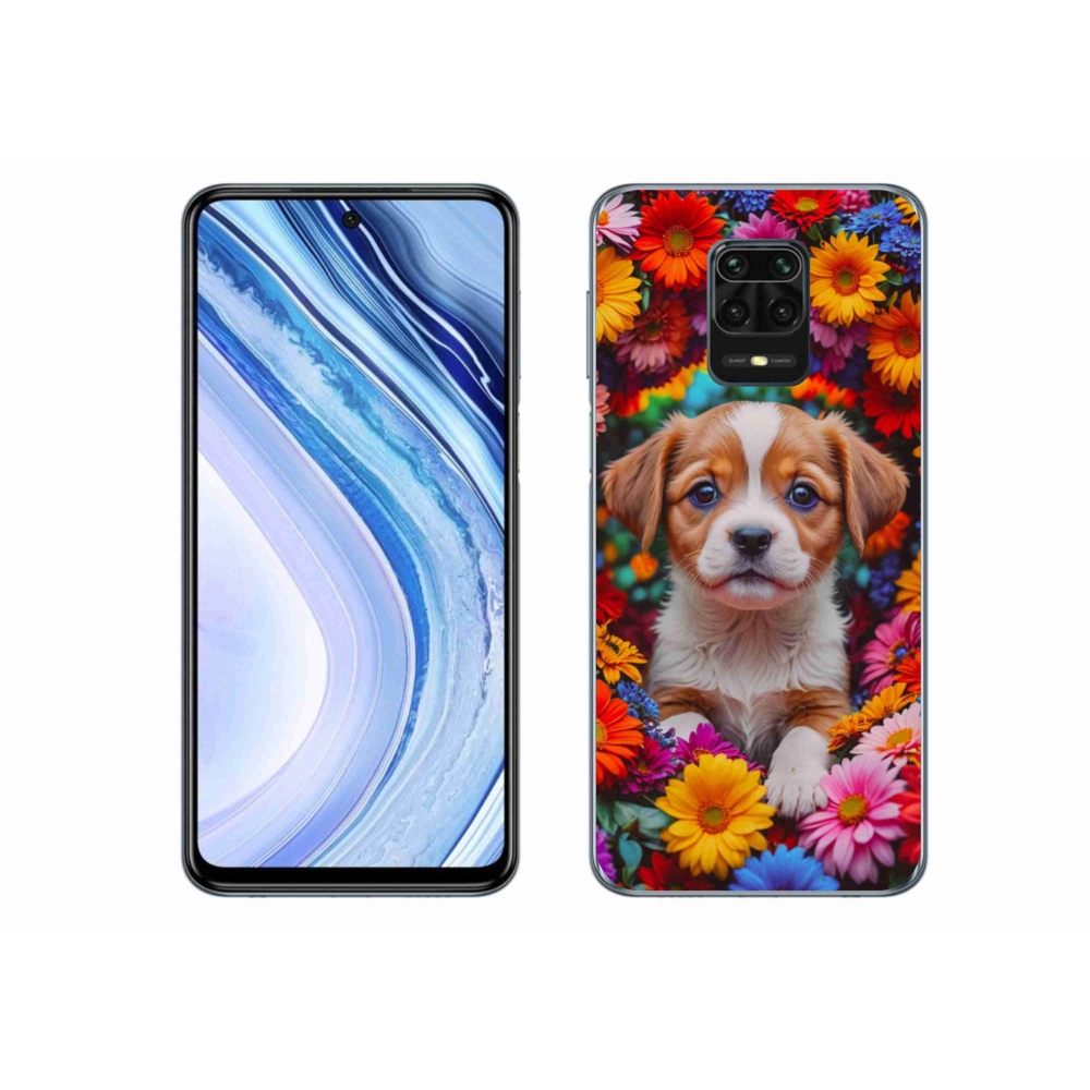 Gelový kryt mmCase na Xiaomi Redmi Note 9 Pro - roztomilé štěně