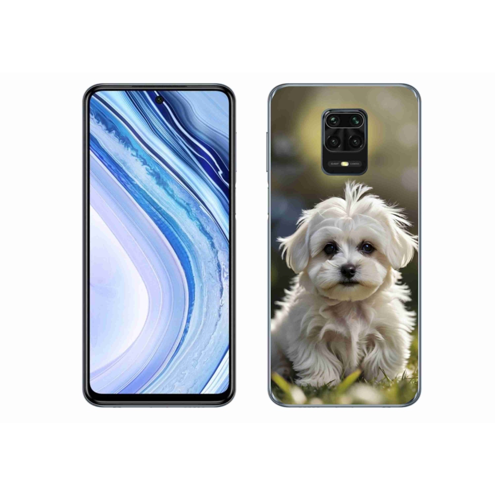 Gelový kryt mmCase na Xiaomi Redmi Note 9 Pro - roztomilý maltézský psík