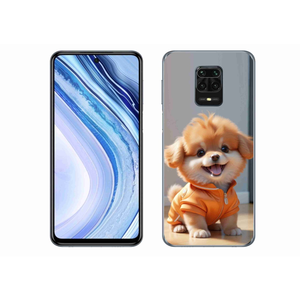 Gelový kryt mmCase na Xiaomi Redmi Note 9 Pro - roztomilý pomeranian v mikině