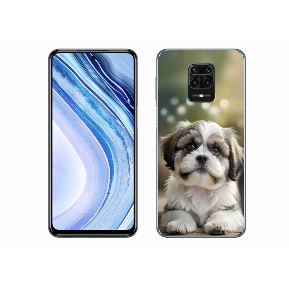 Gelový kryt mmCase na Xiaomi Redmi Note 9 Pro - roztomilý shih-tzu