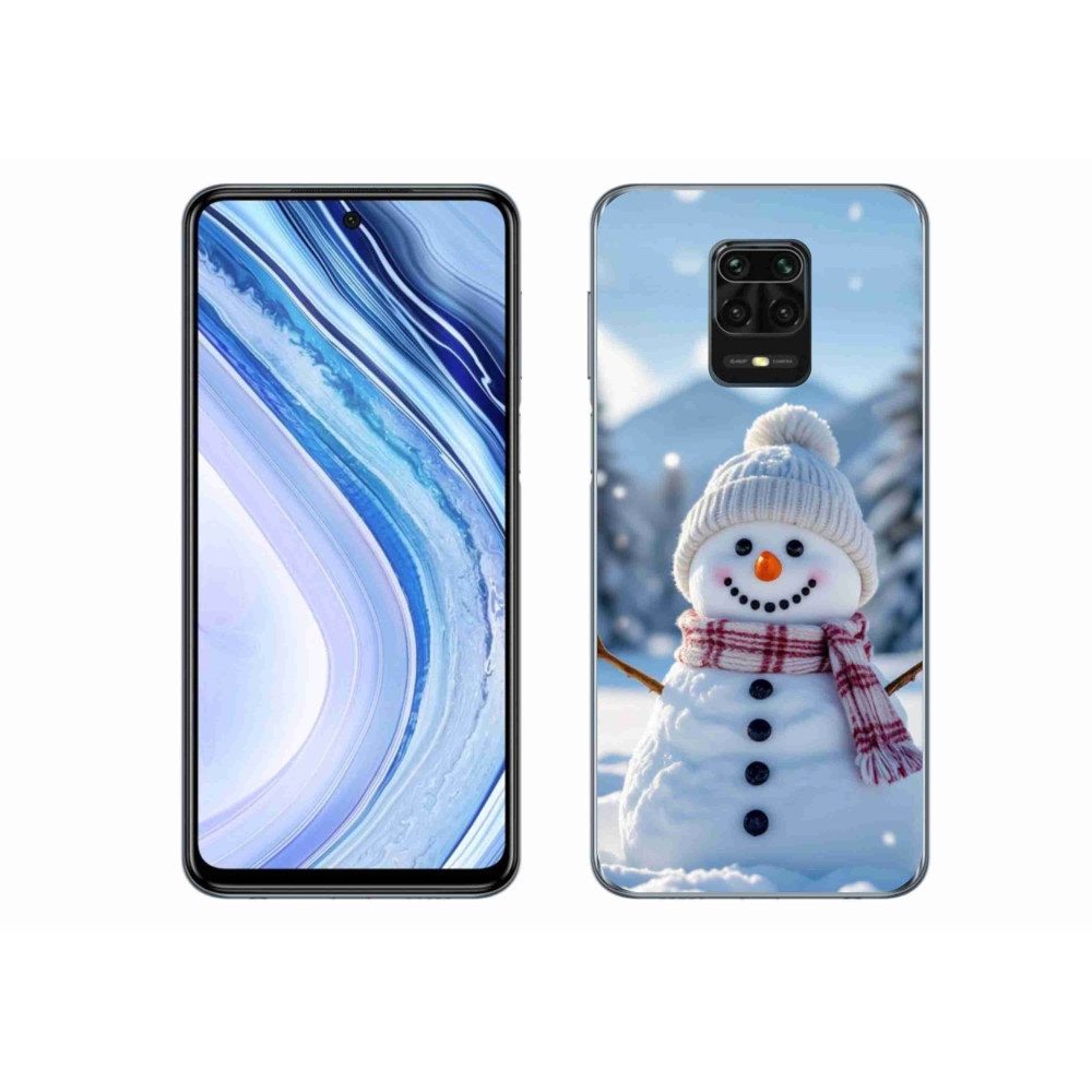 Gelový kryt mmCase na Xiaomi Redmi Note 9 Pro - sněhulák 3