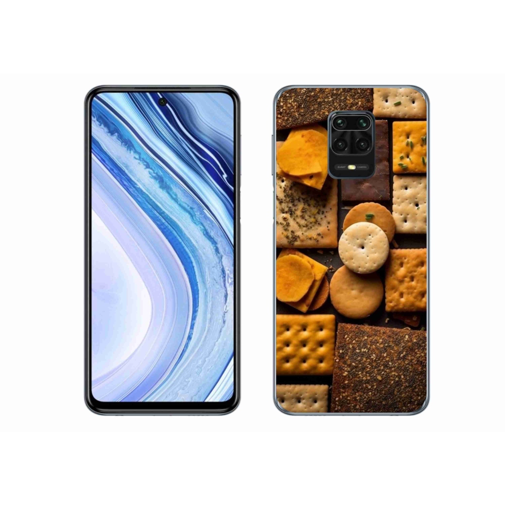 Gelový kryt mmCase na Xiaomi Redmi Note 9 Pro - sušenky