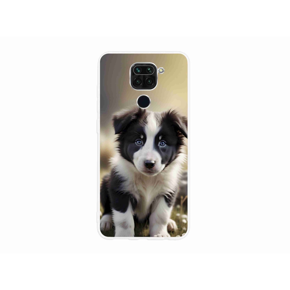 Gelový kryt mmCase na Xiaomi Redmi Note 9 - roztomilá border kolie