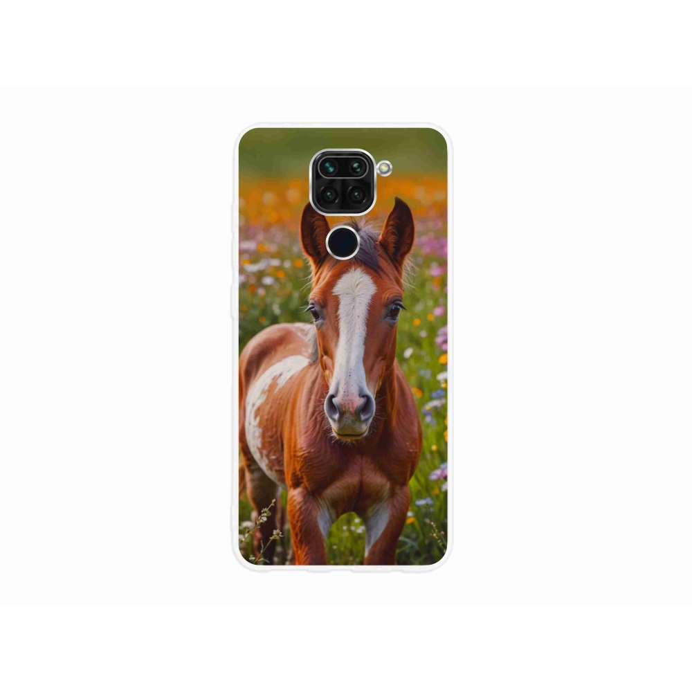 Gelový kryt mmCase na Xiaomi Redmi Note 9 - roztomilé hříbě